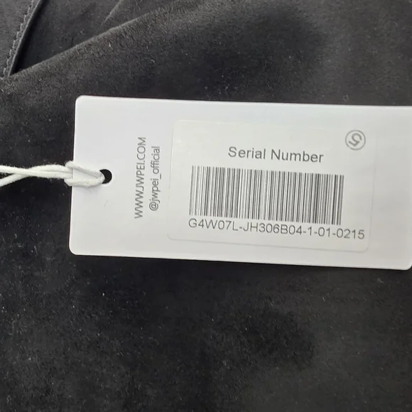 JW PEI Medium Tote New With Tags Black Suede - Picture 4 of 5